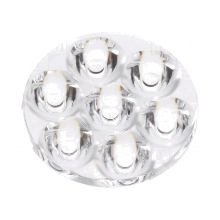 Lentilă LED Rotundă Transparentă PMMA 11-19° | Electronic-mag.ro | Componente Electronice