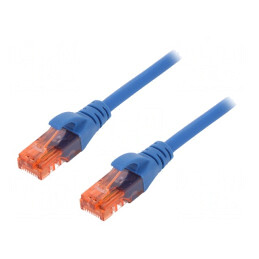 Cablu Patch U/UTP Cat6 Albastru 3m | Electronic-mag.ro | Componente Electronice