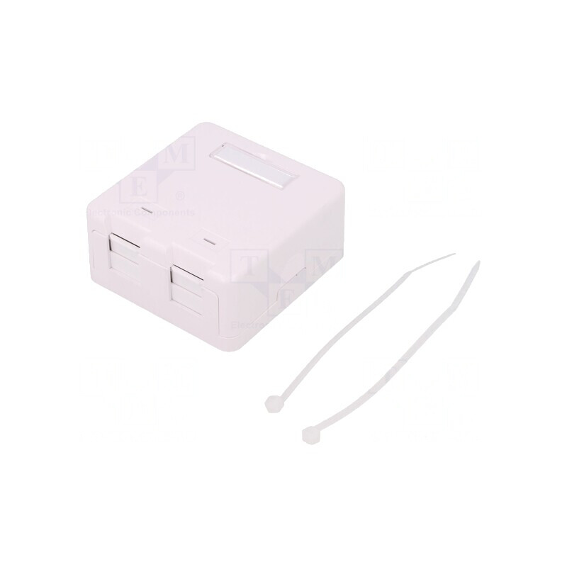 Soclu RJ45 Keystone Albă Murală | Electronic-mag.ro | Componente Electronice