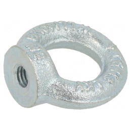 Piuliţă cu inel tip ochi M8 zincată 20mm | Electronic-mag.ro | Componente Electronice