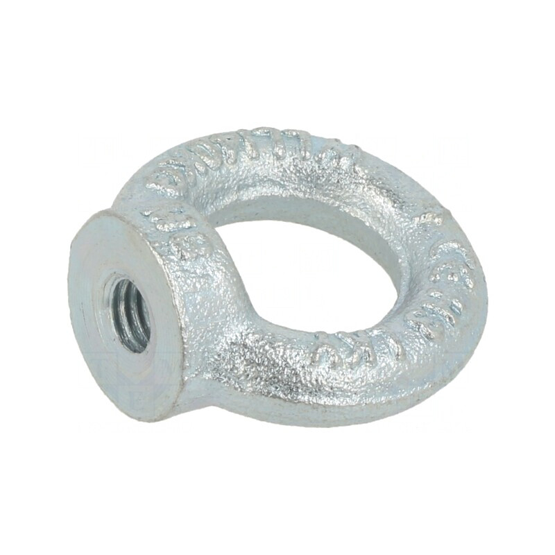 Piuliţă cu inel tip ochi M8 zincată 20mm | Electronic-mag.ro | Componente Electronice