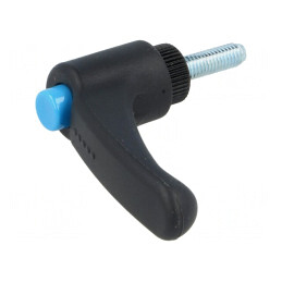 Manetă Franțuzească Neagră 20mm x 63mm | Electronic-mag.ro | Componente Electronice