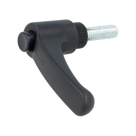 Manetă franceză 25mm neagră | Electronic-mag.ro | Componente Electronice