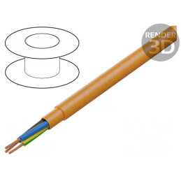 Cablu PUR-ORANGE-JB 3G0,75mm2 Ne-ecranat 300V 500V Cu Litat | Electronic-mag.ro | Componente Electronice