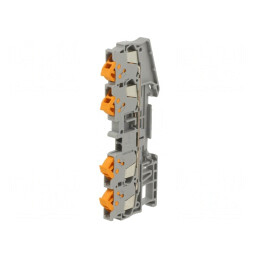 Conector Îmbinare Șine 0,25-1,5mm² 4 Borne Gri | Electronic-mag.ro | Componente Electronice