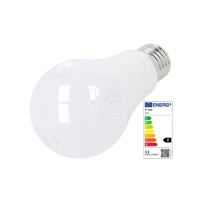 Lampă LED alb cald E27 11W 3000K | Electronic-mag.ro | Componente Electronice