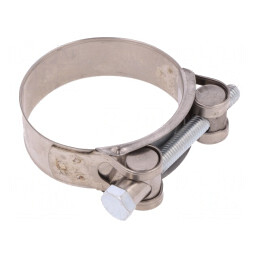Colier cu șurub 22mm oțel cromat 60-63mm | Electronic-mag.ro | Componente Electronice