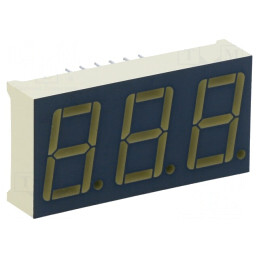 Afișaj LED 7 Segmente 14,2mm 3 Digiți Roșu | Electronic-mag.ro | Componente Electronice