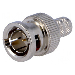 Mufă BNC tată drept 75Ω pentru cabluri KX50/KX51/L910-8/RG143/RG212/RG6 | Electronic-mag.ro | Componente Electronice