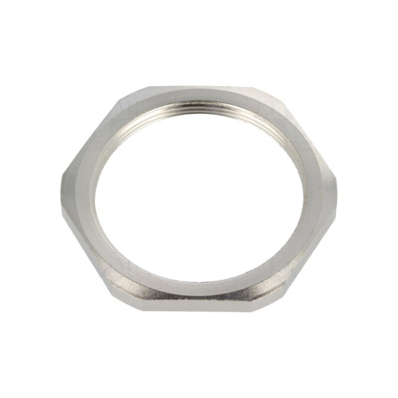 Piuliță M50 alamă nichel 55mm filet metric 1,5 | Electronic-mag.ro | Componente Electronice