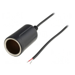 Soclu brichetă cablu 2m 5A negru