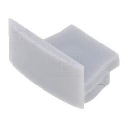 Obturator Argintiu pentru Profile LED - Set 10 Bucăți | Electronic-mag.ro | Componente Electronice