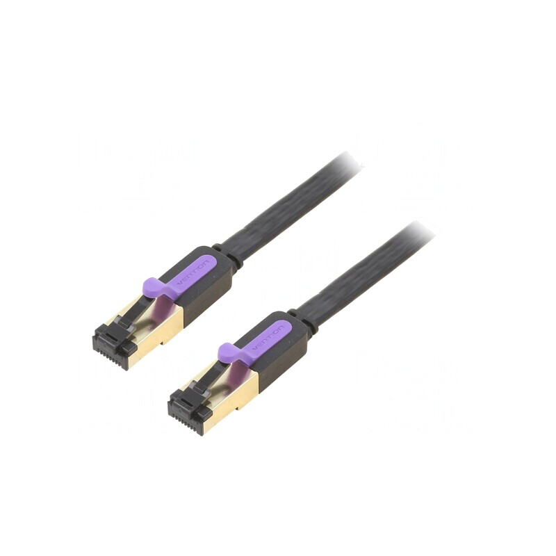 Patch Cord Cat 7 Negru 1,5m Ecranat | Electronic-mag.ro | Componente Electronice