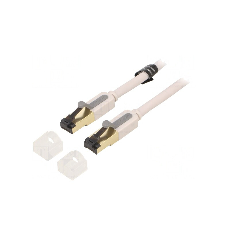 Cablu Patch S/FTP PVC Gri 1.5m 28AWG 8 Fire | Electronic-mag.ro | Componente Electronice