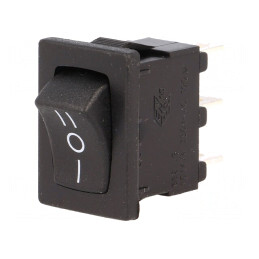 ROCKER SP3T Comutator ON-OFF-ON 10A Negru | Electronic-mag.ro | Componente Electronice