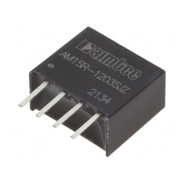 Convertor DC/DC 0,75W 12V la 3,3V SIP4 THT | Electronic-mag.ro | Componente Electronice
