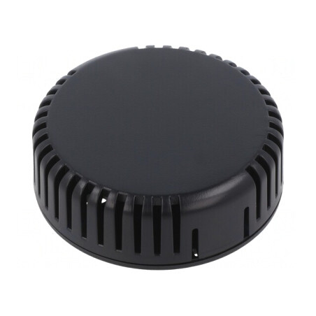 Carcasă neagră ventilată pentru alarmă 20,3mm ABS Serie 1551V | Electronic-mag.ro | Componente Electronice