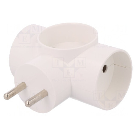 Conector Alimentare AC Splitter 2P 250V 16A Rotund | Electronic-mag.ro | Componente Electronice