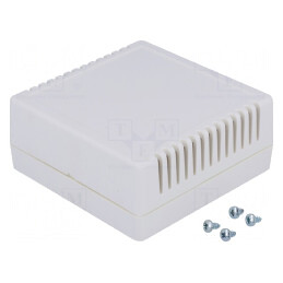 Carcasă Alarmă ABS Gri Deschis 85x85x35.5mm | Electronic-mag.ro | Componente Electronice
