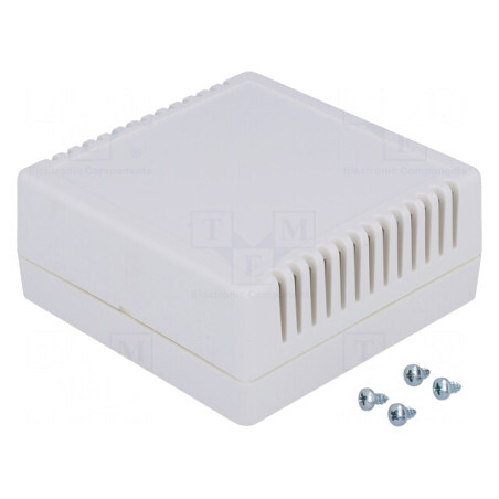Carcasă Alarmă ABS Gri Deschis 85x85x35.5mm | Electronic-mag.ro | Componente Electronice