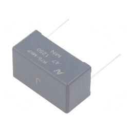 Condensator cu Polipropilenă 0,47uF THT ±5% | Electronic-mag.ro | Componente Electronice