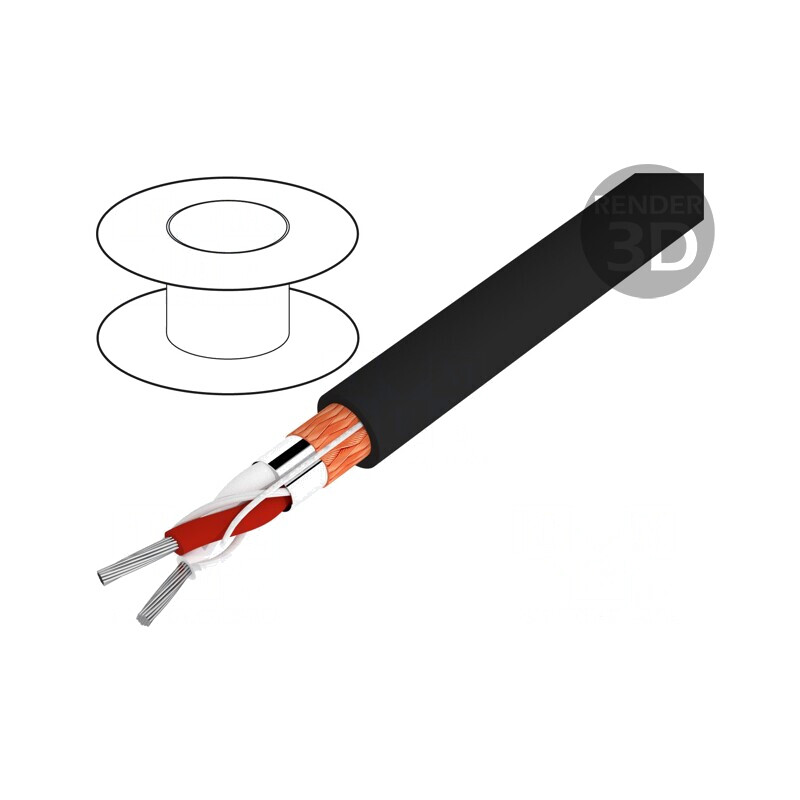 Cablu DMX HELULIGHT 2x0,34mm2 110Ω Cu | Electronic-mag.ro | Componente Electronice