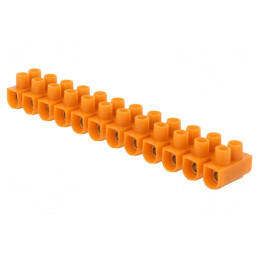 Regletă de conexiuni terminal cu şurub 6mm2 41A 12 piste | Electronic-mag.ro | Componente Electronice