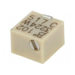 Potentiometru Multiturn 1kΩ 250mW SMD ±10% | Electronic-mag.ro | Componente Electronice