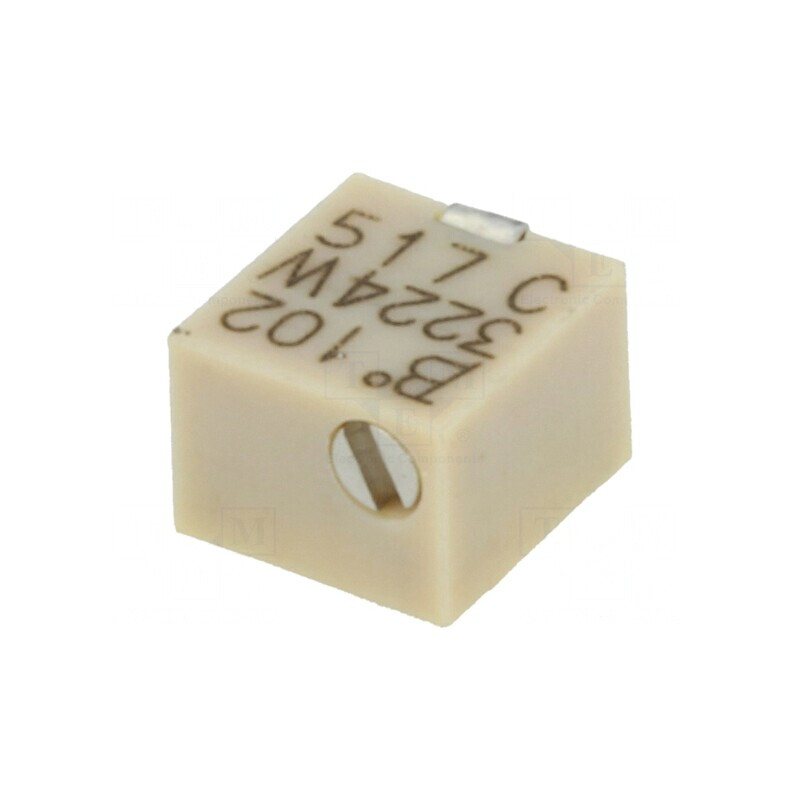 Potentiometru Multiturn 1kΩ 250mW SMD ±10% | Electronic-mag.ro | Componente Electronice