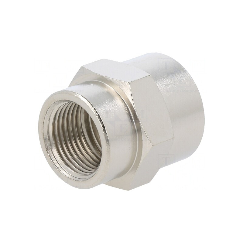 Manșon Reducție Alamă Nichelată G 3/8 | Electronic-mag.ro | Componente Electronice