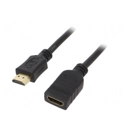Cablu HDMI 2.0 0.5m Negru | Electronic-mag.ro | Componente Electronice