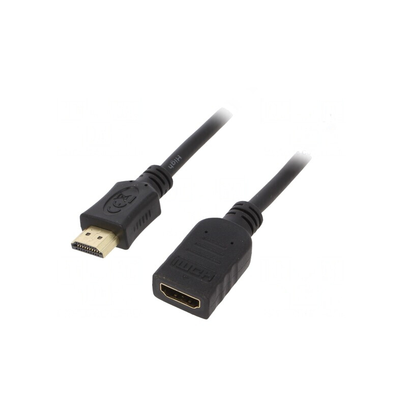Cablu HDMI 2.0 0.5m Negru | Electronic-mag.ro | Componente Electronice