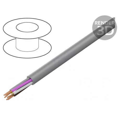 Cablu de Control PVC Gri 7x0,25mm² Chainflex® CF130.UL | Electronic-mag.ro | Componente Electronice