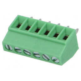 Regletă Conexiuni PCB 90° 2,54mm 6 Piste 6A | Electronic-mag.ro | Componente Electronice