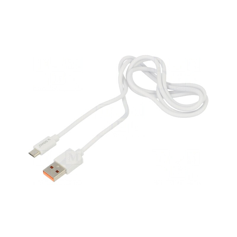 Cablu USB 2.0 A la Micro B 1m Alb 480Mbps | Electronic-mag.ro | Componente Electronice Cablu USB 2.0 A la Micro B 1m Alb 480Mbps | Electronic-mag.ro | Componente Electronice