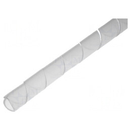 Înfăşurare spirală polietilenă 7,5-30mm naturală | Electronic-mag.ro | Componente Electronice