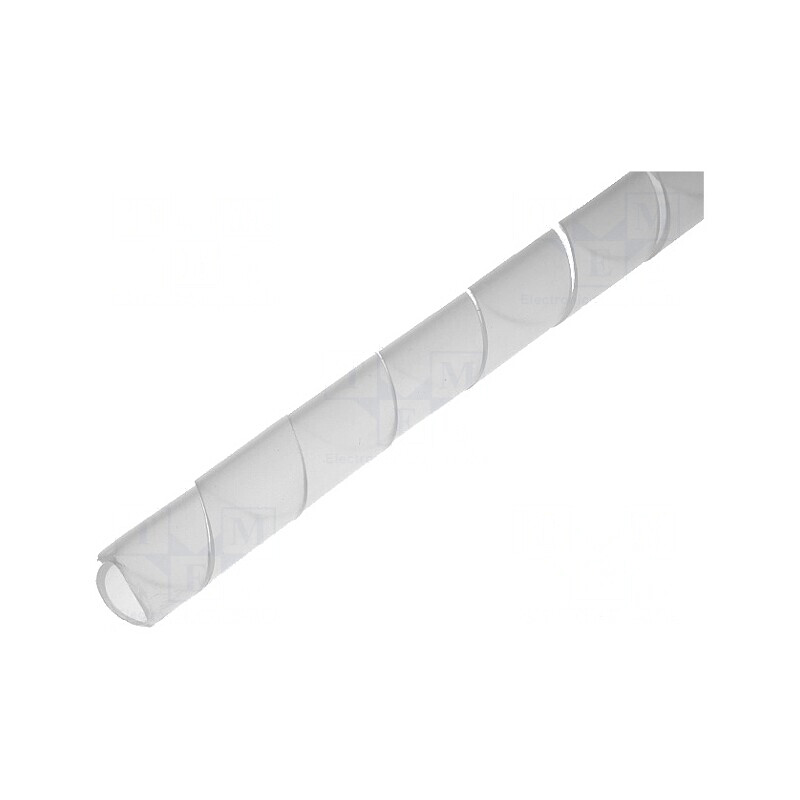 Înfăşurare spirală polietilenă 7,5-30mm naturală | Electronic-mag.ro | Componente Electronice