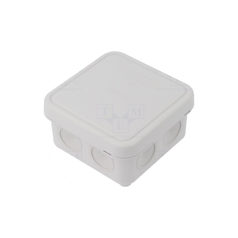 Carcasă cutie de conexiuni IP65 gri 90x90x49mm | Electronic-mag.ro | Componente Electronice