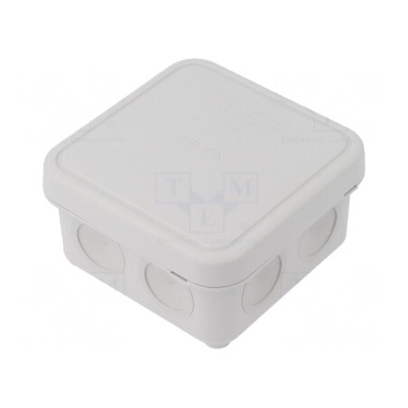 Carcasă cutie de conexiuni IP65 gri 90x90x49mm | Electronic-mag.ro | Componente Electronice