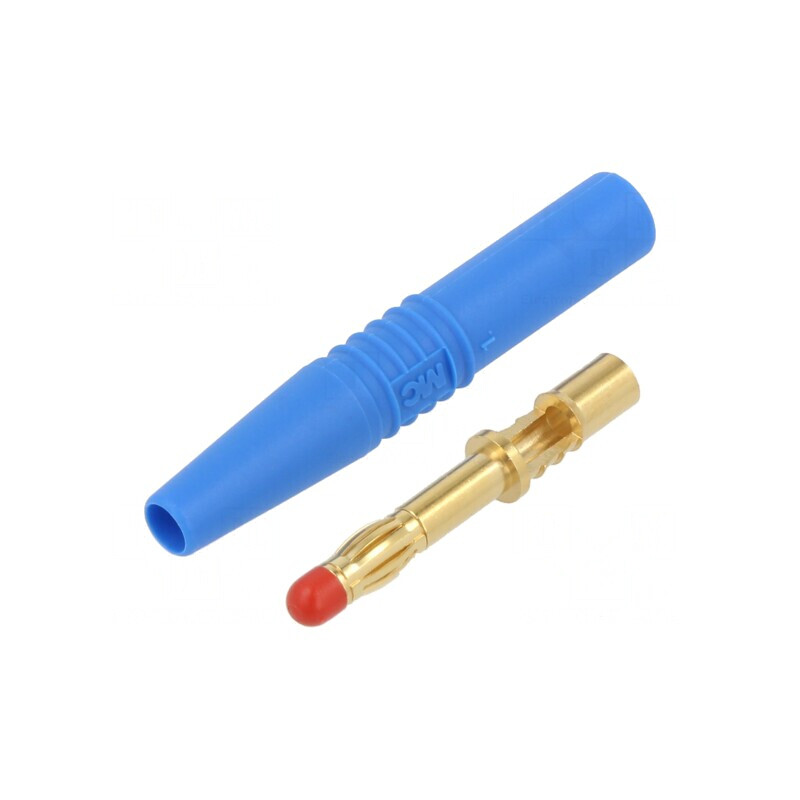 Mufă Banană Albastră 4mm 32A Aurită | Electronic-mag.ro | Componente Electronice