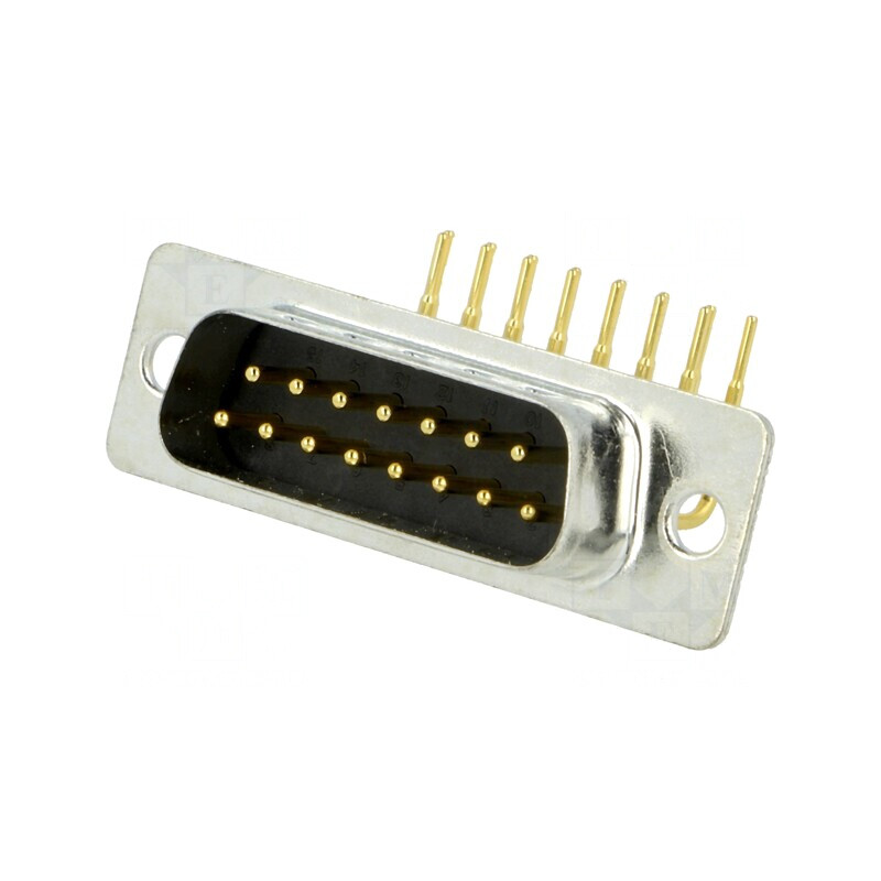 Conector D-Sub 15 PIN Tată 90° PCB THT 5A | Electronic-mag.ro | Componente Electronice Conector D-Sub 15 PIN Tată 90° PCB THT 5A | Electronic-mag.ro | Componente Electronice