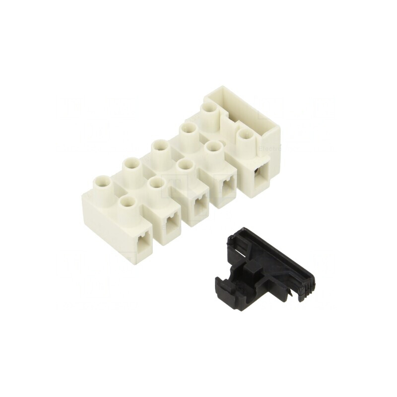 Regletă de conexiuni terminale cu șurub 2,5mm2 450V 5 piste | Electronic-mag.ro | Componente Electronice