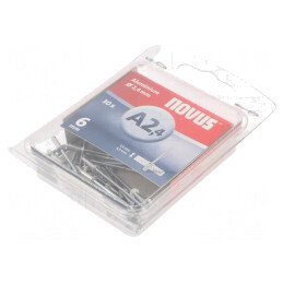 Diblu Aluminiu 2.4mm x 6mm - Set 30 Bucăți | Electronic-mag.ro | Componente Electronice