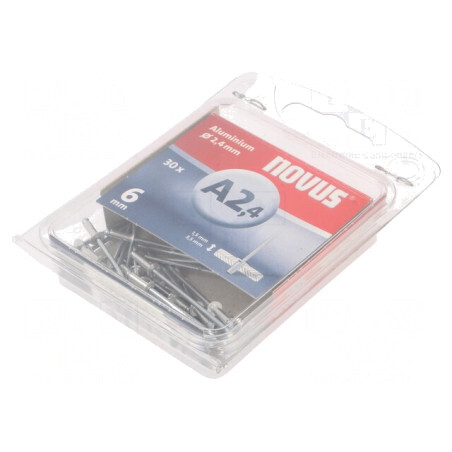 Diblu Aluminiu 2.4mm x 6mm - Set 30 Bucăți | Electronic-mag.ro | Componente Electronice