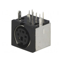 Soclu DIN Mini Mamă 6 Pin Ecranat THT | Electronic-mag.ro | Componente Electronice