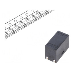 15A; R: 2,3mΩ; SMD; 300VDC; Z: 100Ω; 10MHz; 12,9x6,6x9,4mm; 2uH