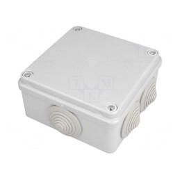 Cutie de conexiuni IP65 100x100x50mm gri | Electronic-mag.ro | Componente Electronice