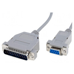 Cablu D-Sub 25pin la 9pin, 2m | Electronic-mag.ro | Componente Electronice