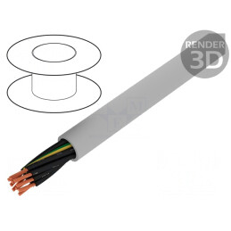 Cablu JZ-500 10G0,75mm2 Neecranat Gri 300V/500V | Electronic-mag.ro | Componente Electronice