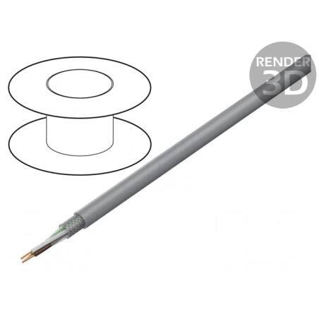 Cablu Ecranat PVC 3x1,5mm2 LiY-CY Cupru Cositorit | Electronic-mag.ro | Componente Electronice